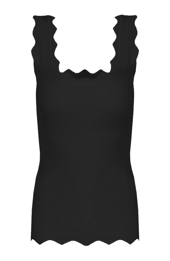 Wavy Top Zwart – shoparchief — foto 4