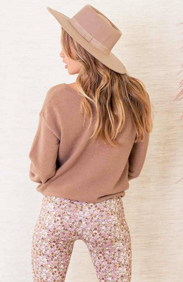 Button Trui Met Ruches Mina Camel – shoparchief — foto 3