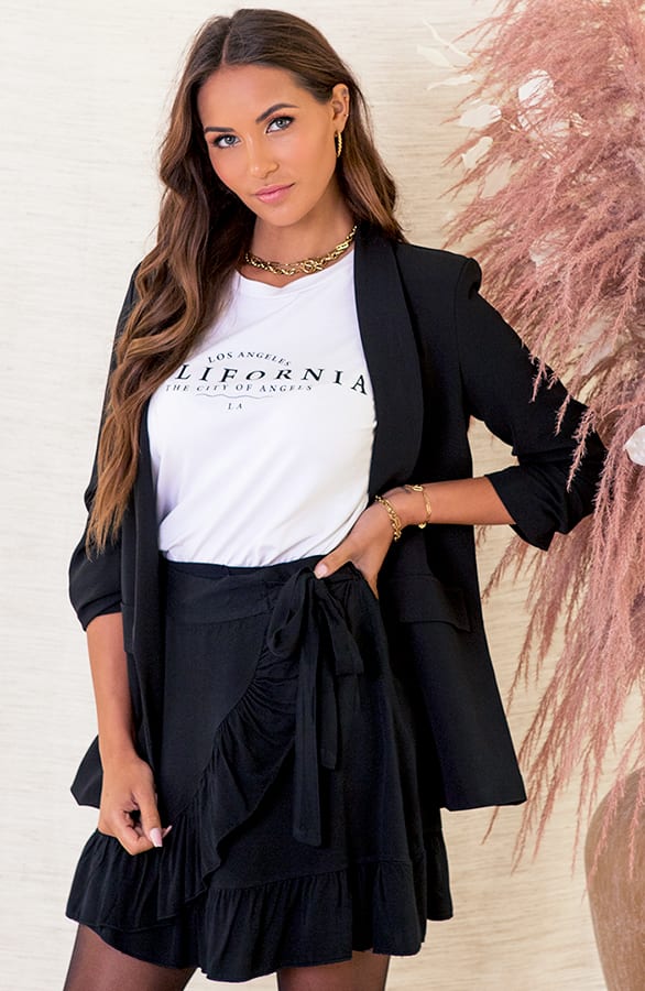 Rok Met Ruches Melany Zwart – shoparchief — foto 4