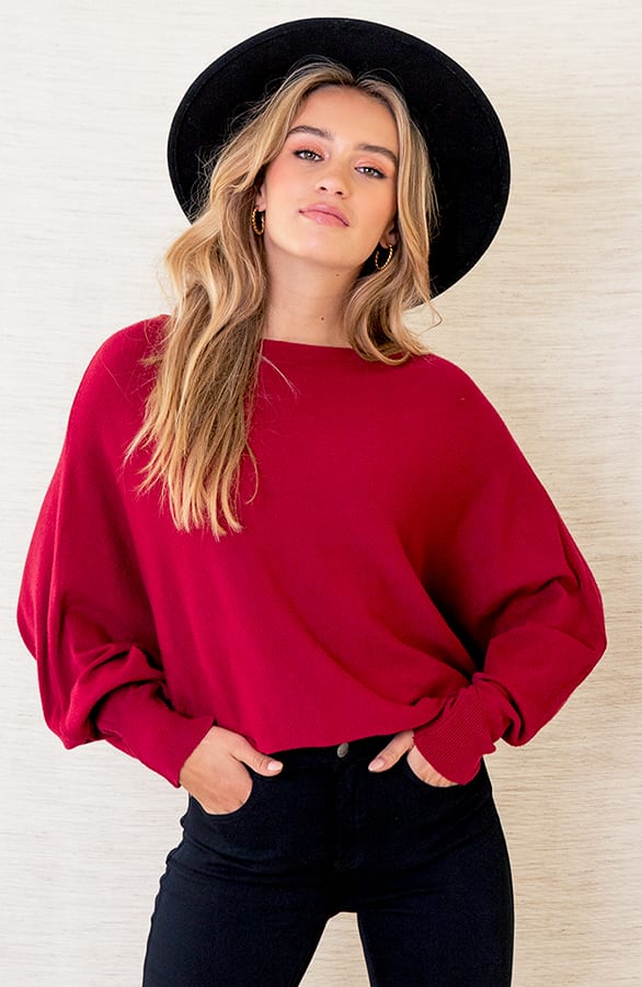 Debby Sweater Bordeaux – shoparchief — foto 7