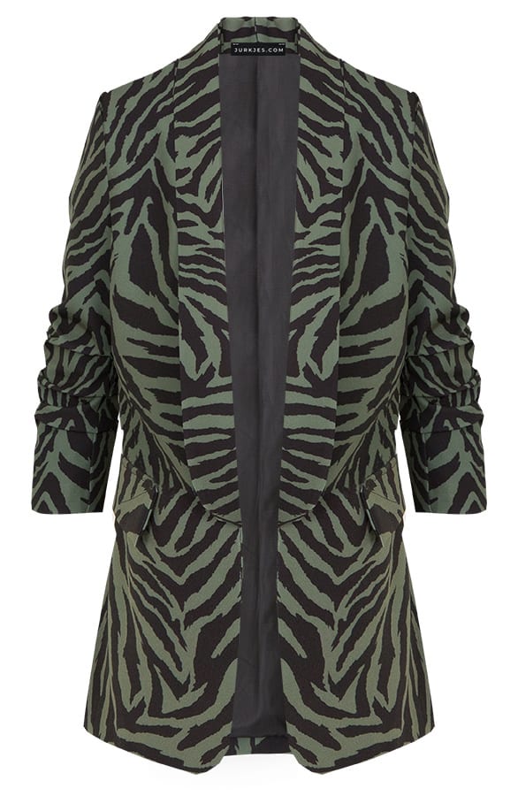 Dierenprint Blazer Sjuul Legergroen – shoparchief — foto 5