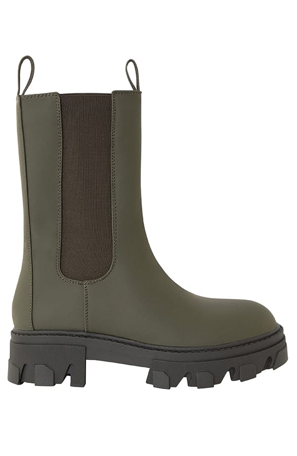 Enkellaarzen Met Plateauzool Robyn Army – shoparchief