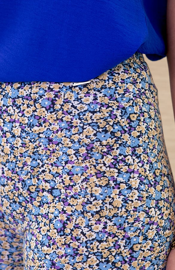 Janine Flared Broek Floral Blauw – shoparchief — foto 3