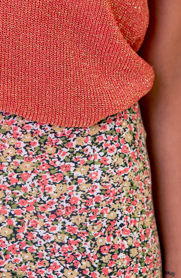 Janine Flared Broek Floral Koraal – shoparchief — foto 3