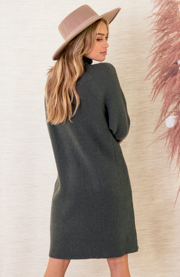 Jurk Met Col Michelle Army – shoparchief — foto 4