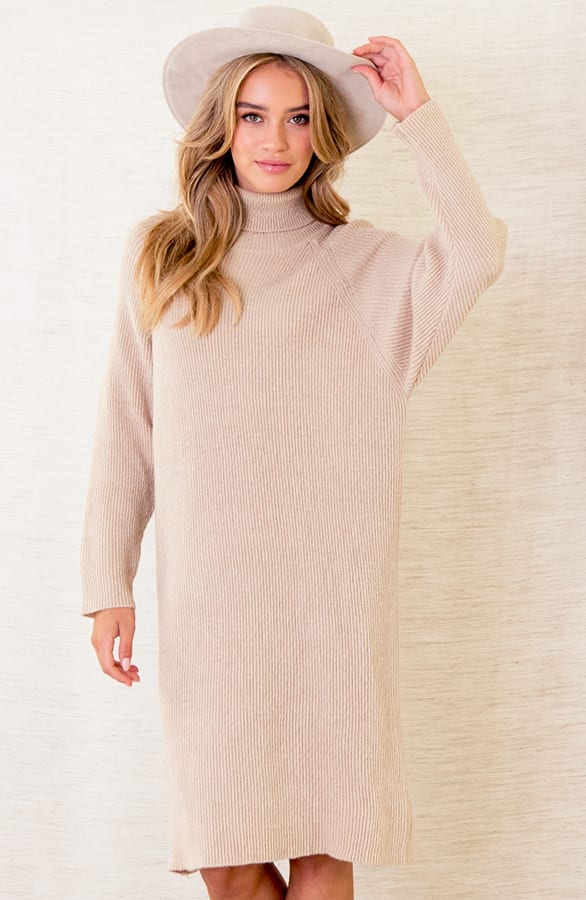 Jurk Met Col Michelle Beige – shoparchief — foto 2