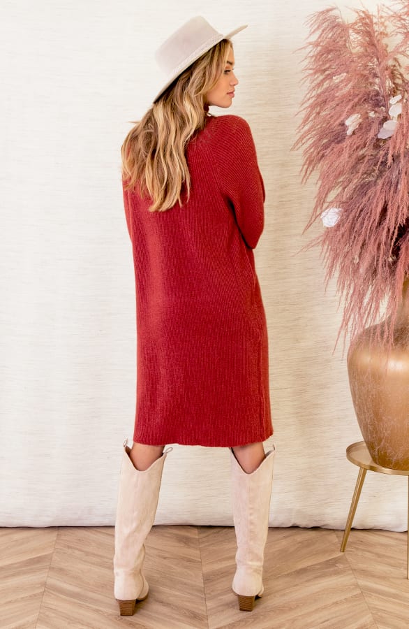 Jurk Met Col Michelle Terracotta – shoparchief — foto 5