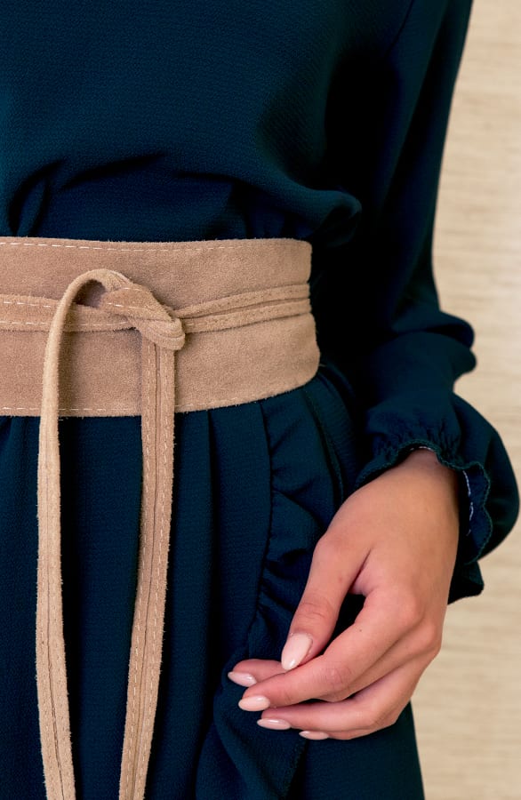Jurk Met Colkraag Iliana Smaragd – shoparchief — foto 5