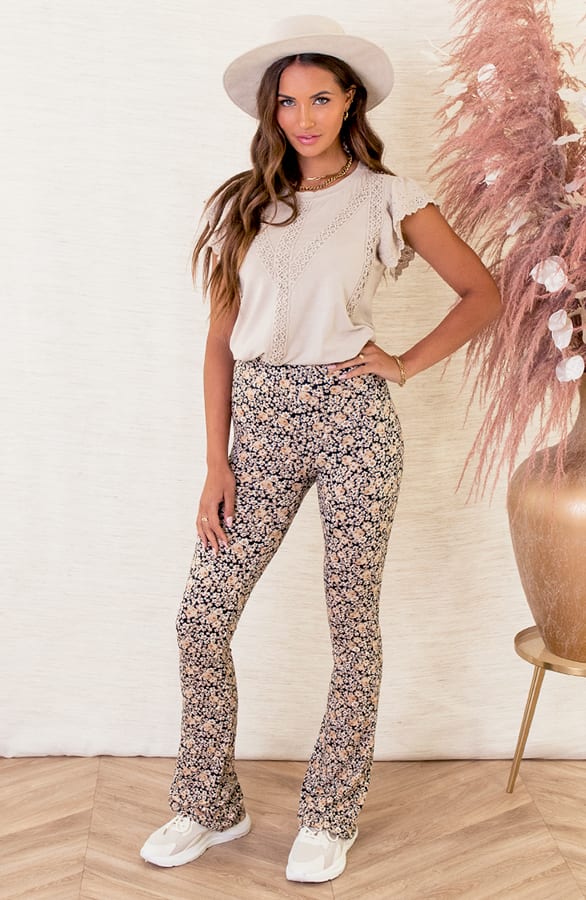Katoenen Detail Top Jianna Beige – shoparchief — foto 4