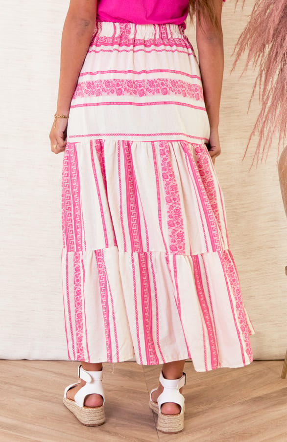 Katoenen Kelim Rok Joana Fuchsia – shoparchief — foto 3