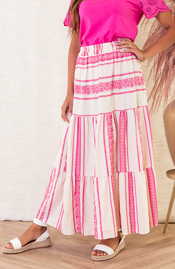 Katoenen Kelim Rok Joana Fuchsia – shoparchief