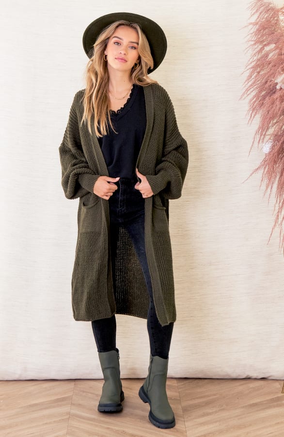 Lang Vest Met Zakken Lilly Army – shoparchief