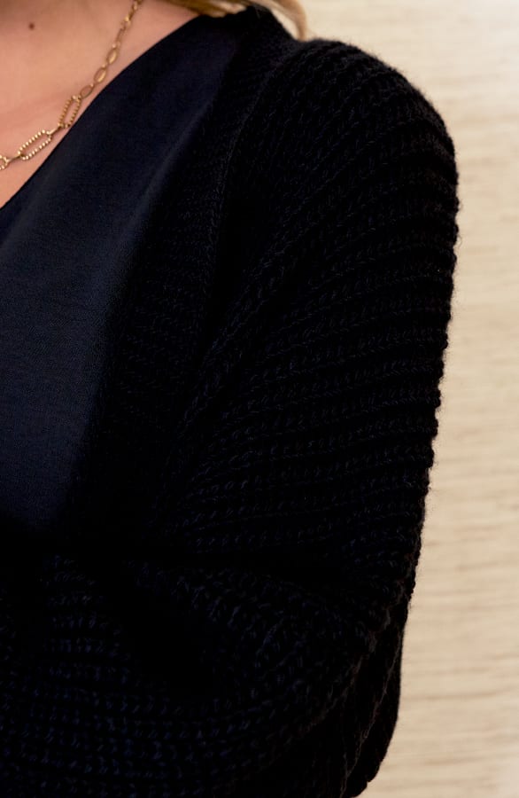 Lang Vest Met Zakken Lilly Zwart – shoparchief — foto 4