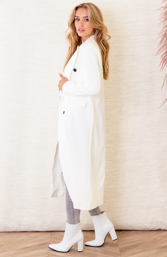 Lange Knopen Blazer Gigi Offwhite – shoparchief — foto 5