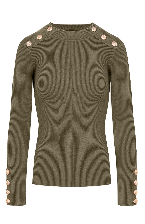 Longsleeve Stretch Trui Suzanne Legergroen – shoparchief — foto 6