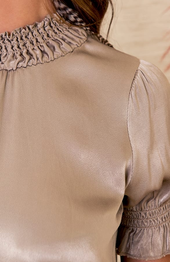 Lynn Top Zijde Taupe – shoparchief — foto 4