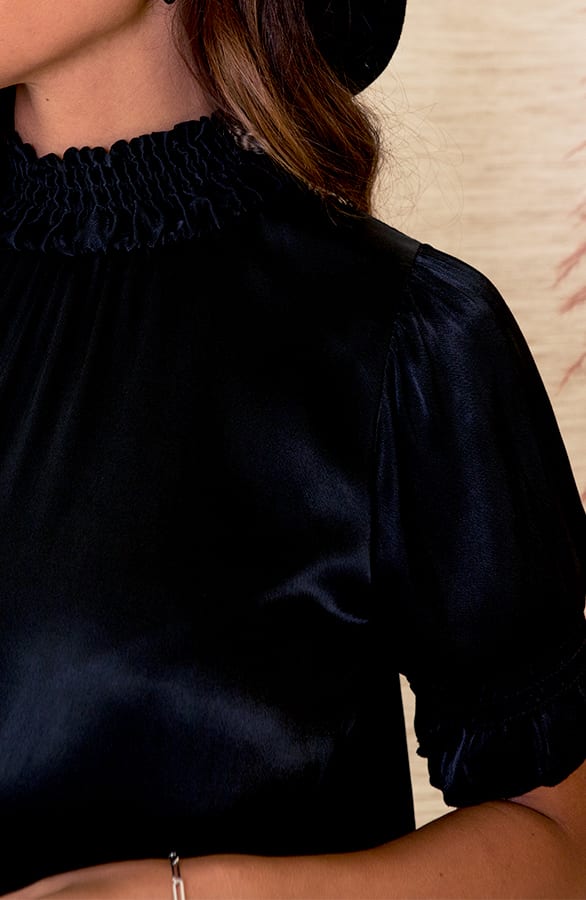 Lynn Top Zijde Zwart – shoparchief — foto 4