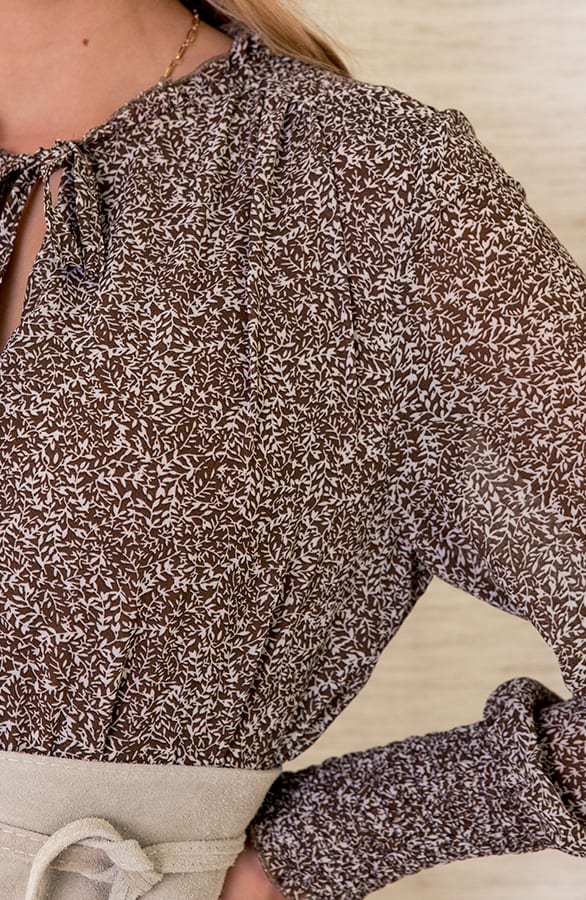 Maxi Jurk Met Elastiek Jessica Bruin – shoparchief — foto 5