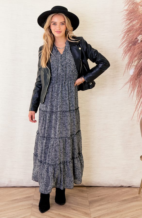 Maxi Jurk Met Elastiek Jessica Zwart – shoparchief — foto 6