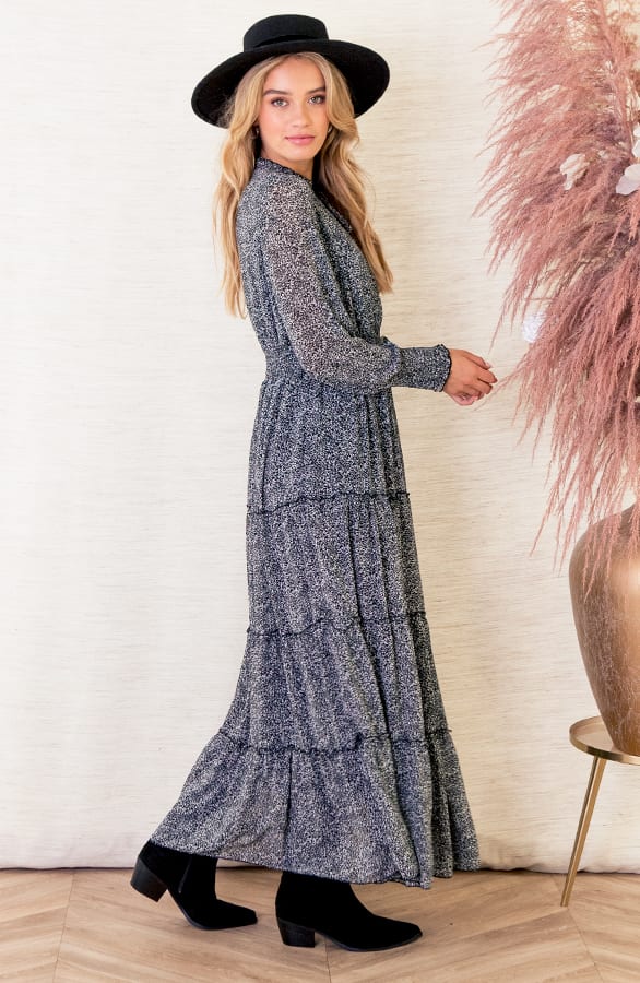 Maxi Jurk Met Elastiek Jessica Zwart – shoparchief — foto 3