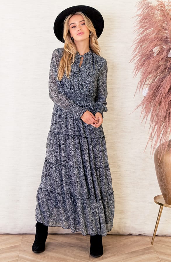 Maxi Jurk Met Elastiek Jessica Zwart – shoparchief — foto 2