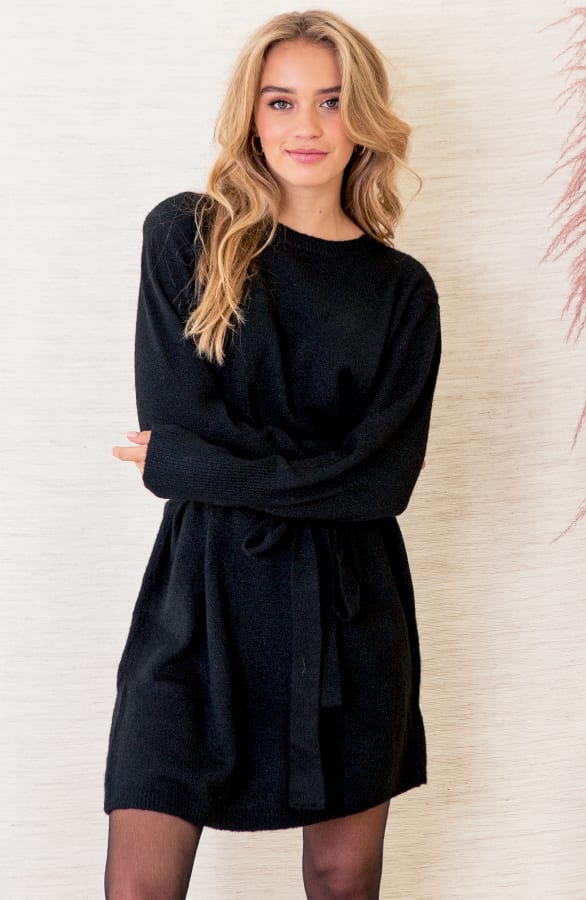 Oversized Tuniek Met Lint Jolien Zwart – shoparchief — foto 2