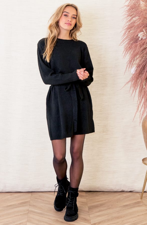Oversized Tuniek Met Lint Jolien Zwart – shoparchief — foto 6