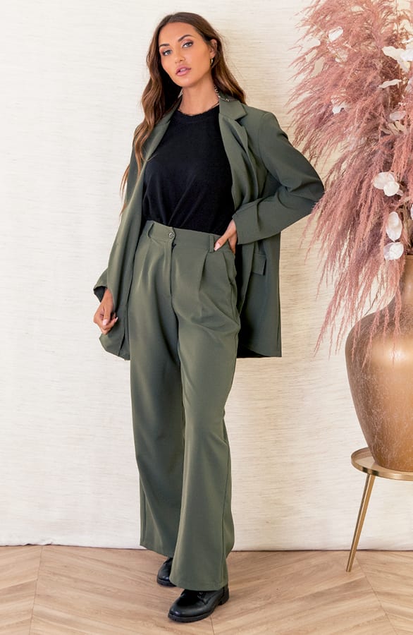Oversized Blazer Pleun Legergroen – shoparchief — foto 3