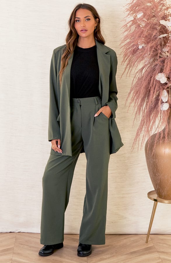 Oversized Blazer Pleun Legergroen – shoparchief — foto 2