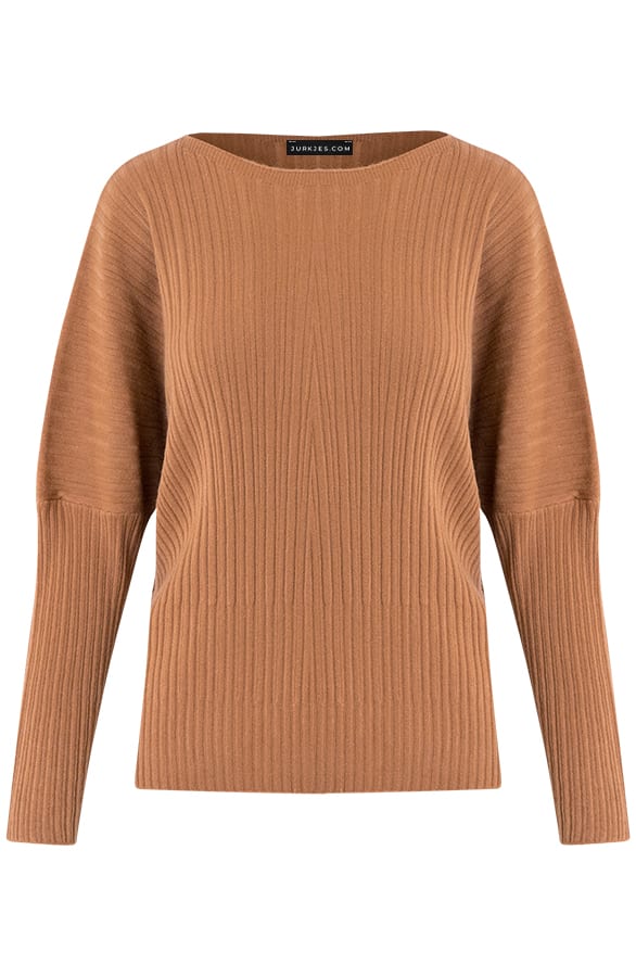Ribstof Trui Suus Camel – shoparchief — foto 6