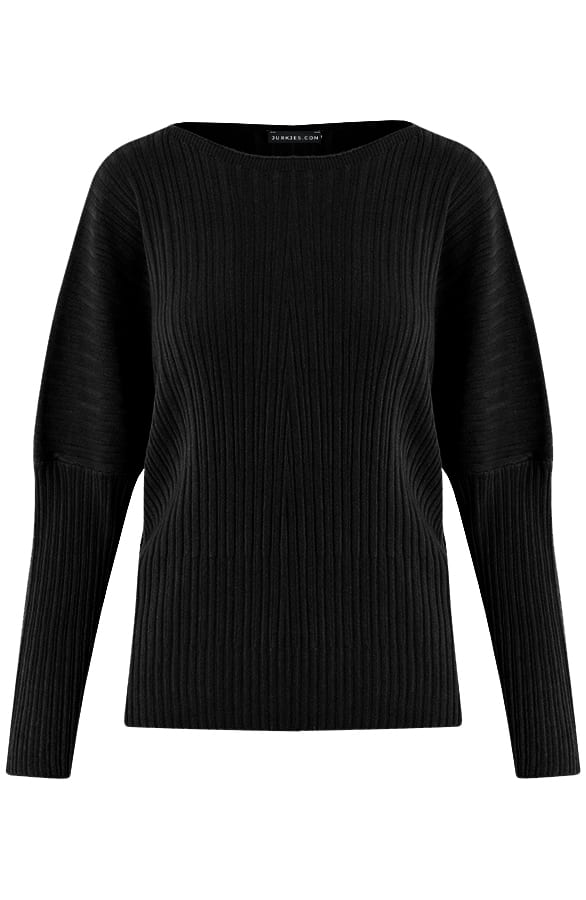 Ribstof Trui Suus Zwart – shoparchief — foto 6