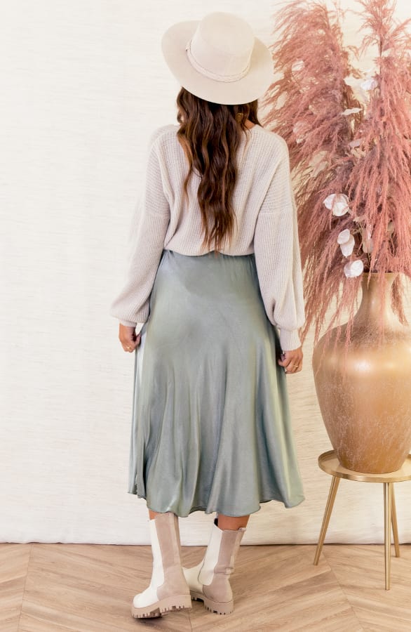 Satijnen Rok Alexis Army – shoparchief — foto 3