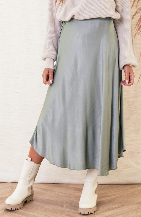 Satijnen Rok Alexis Army – shoparchief