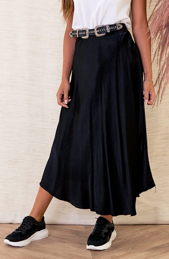 Satijnen Rok Alexis Zwart – shoparchief