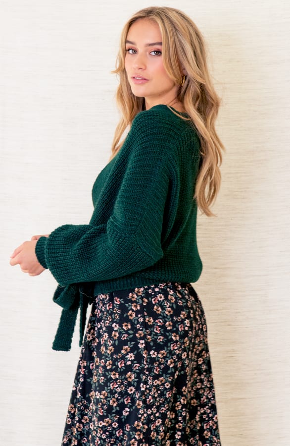 Strik Vest Ruby Smaragdgroen – shoparchief — foto 9