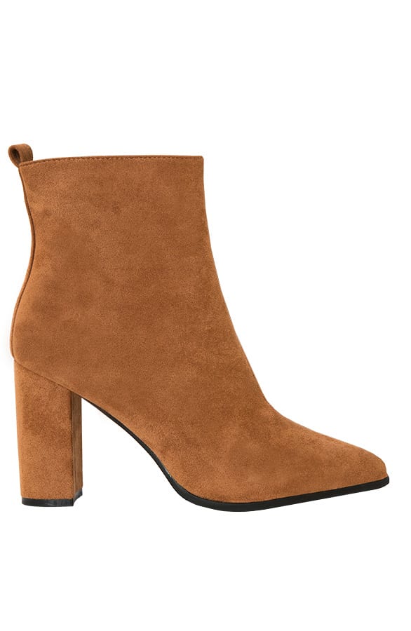 Suede Enkellaarzen Kiara Cognac – shoparchief