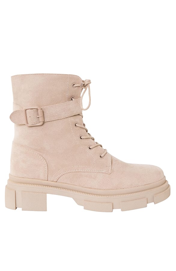 Suedine Veterboots Noortje Beige – shoparchief