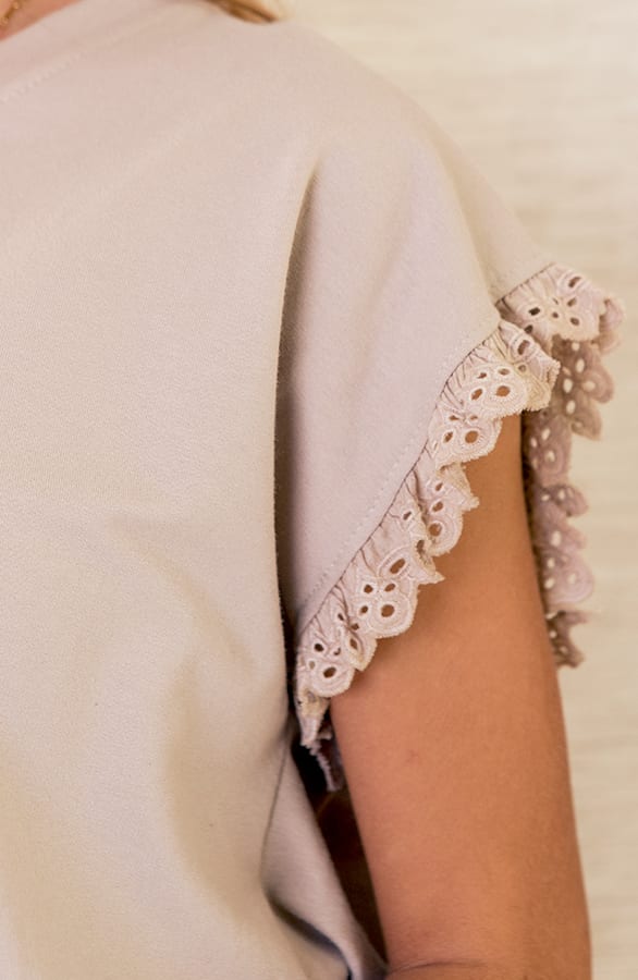 Top Met Details Bo Beige – shoparchief — foto 4