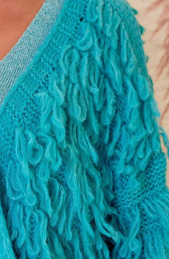 Trendy Gebreid Franjes Vest Veerle Oase – shoparchief — foto 3