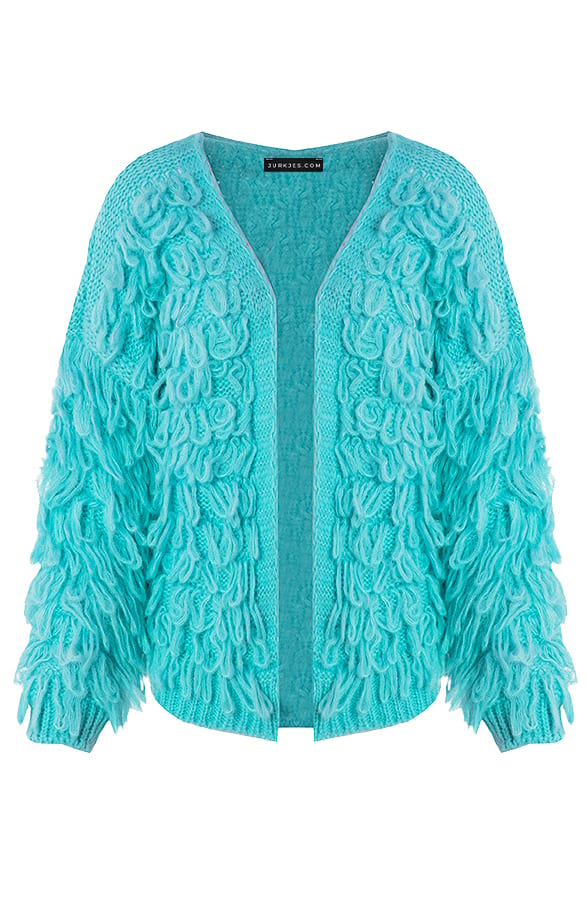 Trendy Gebreid Franjes Vest Veerle Oase – shoparchief — foto 5