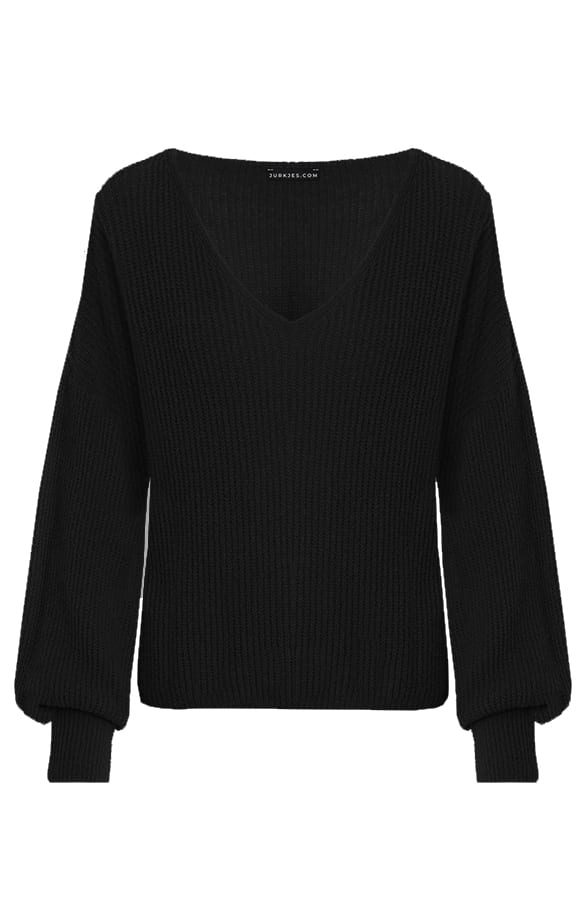 Gebreide Dames Trui Yasmina Zwart – shoparchief — foto 4