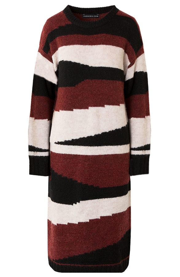 Gestreepte Tuniek Multicolour Alissa Bordeauxrood – shoparchief — foto 6