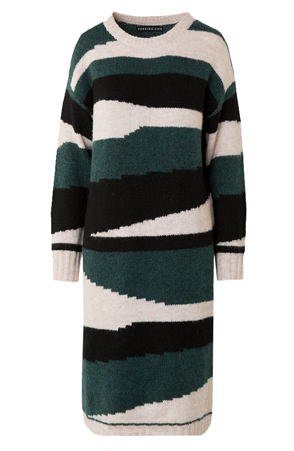 Gestreepte Tuniek Multicolour Alissa Smaragd β shoparchief