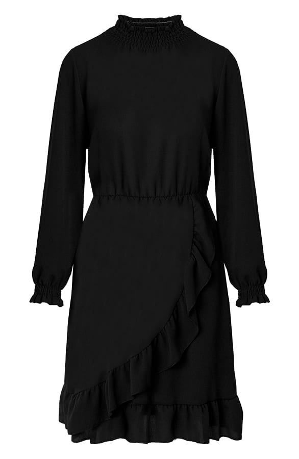 Jurk Met Colkraag Iliana Zwart – shoparchief — foto 7