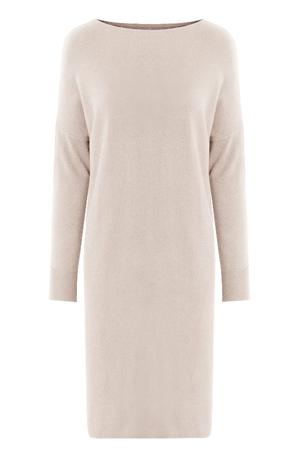 Oversized Jurk Met Knopen Faith Beige – shoparchief — foto 5