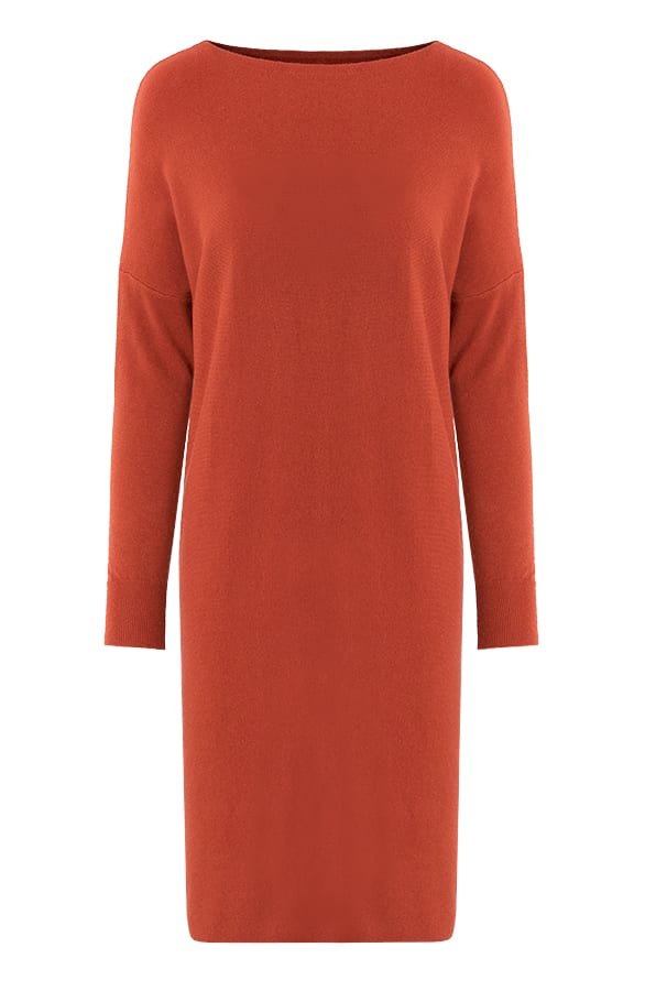 Oversized Jurk Met Knopen Faith Terracotta – shoparchief — foto 5