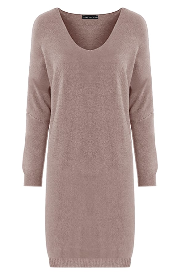 Oversized Sweater Dress Rosanne Taupe – shoparchief — foto 5