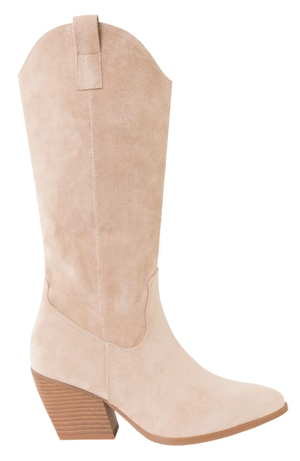 Suedine Cowboy Laarzen Wanda Beige – shoparchief
