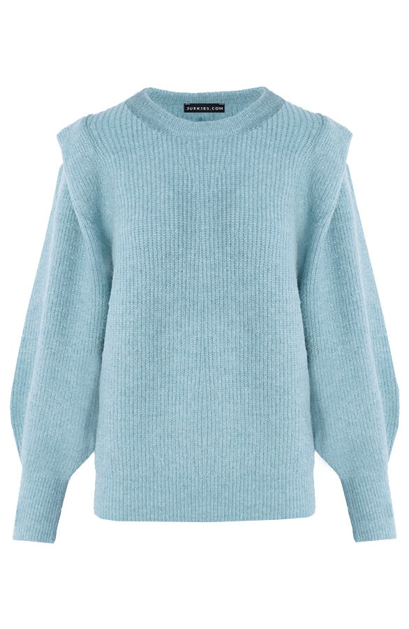 Trendy Shoulder Sweater Annabelle Mint – shoparchief — foto 5