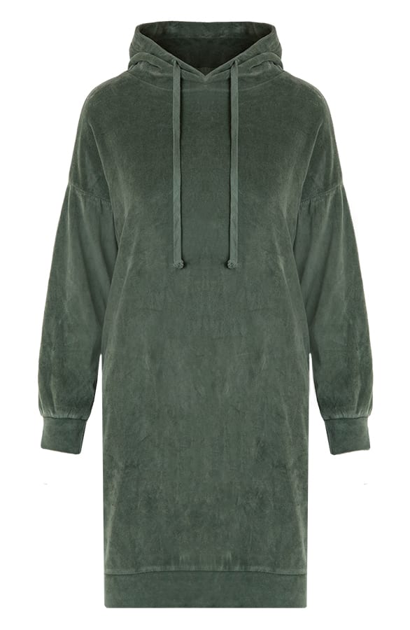Zachte Jurk Met Capuchon Bailey Army – shoparchief
